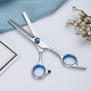 กรรไกรซอยผมสแตนเลสแบบมืออาชีพ ขนาดสั่งทำพิเศษ 32 ซี่ฟัน สำหรับคนถนัดขวา ด้ามจับขนาดกลาง คุณภาพสูง คมกริบ - Product Image 3