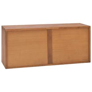 Meuble TV en bois massif teck naturel pour salon 35,4 x 11,8 x 15,7 pouces - Product Image 4