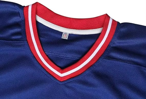 Camiseta de Hockey sobre Hielo de Manga Larga para Hombre, Transpirable, 100% Poliéster, Diseño Sólido sin Estampado, para Béisbol y Sóftbol - Product Image 3