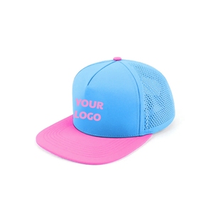 Casquette de golf personnalisée bicolore respirante perforée au laser à 5 panneaux avec logo personnalisé séchage rapide Injae Vina Golf Vietnam VN – Vente directe usine - Product Image 3