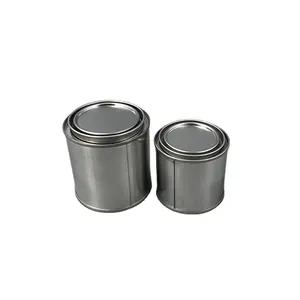 Lata de estanho para pintura, mini latas vazias de tinta de metal em formato de lata com tampa de alavanca para pintura e velas, 150ml /250ml