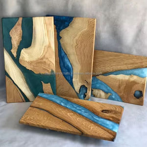 Ensemble de plateaux de service en bois faits à la main - Plateaux de service multifonctionnels pour la cuisine et la table, en provenance d'Inde - Product Image 1