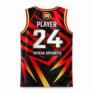 Wida Sports 2026 – Maillot de basketball personnalisé avec logo d'équipe, jersey brodé, vêtements grandes tailles, technique de sublimation - Product Image 4