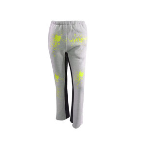 Pantalon de jogging en molleton de coton coloré de qualité supérieure, coupe ample et évasée, style unique, effet délavé à l'acide, vente en gros - Product Image 5