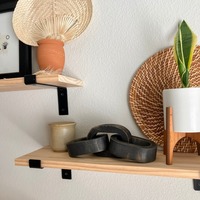 Chaîne décorative en bois à anneaux, artisanat pour décoration murale et de table, design Art Déco indien, haute qualité, cadeau de mariage