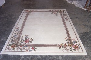Hand Tufted <b>Wool</b> Carpet Aubusson rugs luxurious <b>Wool</b> Pile floor coverings historically <b>crafted</b> in central France made in India - Product Image 4