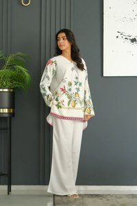 Beautiful Ethnic Clothing Amazing Color Modern Style Premium Bsy Viscous Latex <b>Cot</b> Set With Embroidery Work World Wide Exporter - Product Image 3
