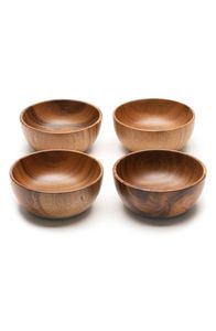 Large Round Acacia Wooden Bowl for Salad Fruit Snack Serving Deep Curved Design Smooth Polish Handmade Free Dishwasher Safe - Product Image 6