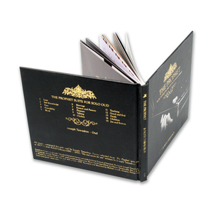 บรรจุภัณฑ์ดิจิบุ๊คสำหรับแผ่นซีดี/ดีวีดี ปกแข็งปั๊มฟอยล์ทอง - Product Image 2