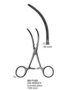 De Bakey Atraumata <b>Clamps</b> Curved 125mm Manual Premium Stainless Steel Class - Product Image 2
