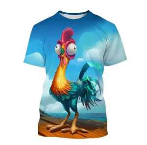 เสื้อยืดผู้ชายลายการ์ตูน แขนสั้น คอกลม ทรงปกติ ระบายอากาศได้ดี ผ้าถัก ดีไซน์ลำลอง โลโก้ด้านหน้า - Product Image 2