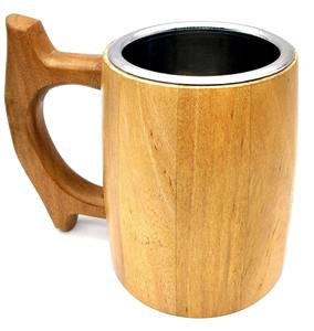 Handcrafted Wooden Coffee Mug Bio-Degradable Natural Wood Tea Cup - Product Image 1