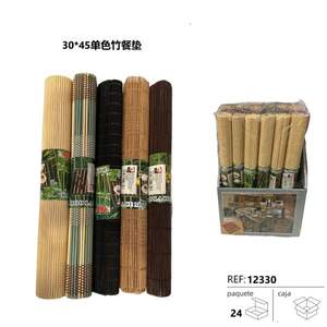 Paquete de 30 Manteles Individuales Rectangulares de Bambú de 30*45cm, Naturales y Ecológicos, Estilo Oriental, Accesorios para Mesa - Product Image 1