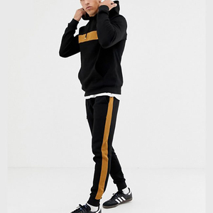 Conjunto de chándal informal de invierno de forro polar, sudadera y pantalones de chándal, chándal personalizado para hombre, conjunto de sudadera holgado de alta calidad y talla grande - Product Image 4