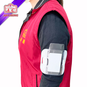 Reflective Plastic White Color Armband <b>ID</b> Arm Band <b>Holder</b> <b>Badge</b> - Product Image 6
