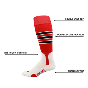 Chaussettes de baseball rayées vertes et jaunes pour adultes, chaussettes de sport respirantes en tricot, chaussettes de sport de baseball personnalisées en tricot - Product Image 5