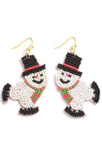 Pendientes de Lona Hechos a Mano con Diseño de Zapatos de Elfo Verde, Pompones y Flores, Joyería para Mujeres y Niñas, Navidad, Año Nuevo - Product Image 2