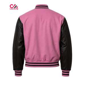 Veste universitaire vintage d'hiver sur mesure OEM pour homme, veste en laine courte style varsity pour homme - Product Image 3