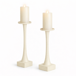 Modern Green Metal Candle Holder Set Tall Candlestick <b>Decorative</b> Home <b>Decor</b> <b>Table</b> Centerpiece Elegant Style Design - Product Image 4