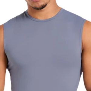 <b>Men</b>’s Sleeveless Gym Tank Top Lightweight Breathable Sports Shirt Cotton Casual <b>Vest</b> Summer Workout <b>Running</b> Fitness Clothing - Product Image 3