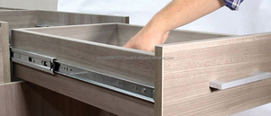 Aodeli Armoire à tiroirs de cuisine moderne Vietnam zingué noir pleine extension glissières boule d'acier lisse énorme pour salle à manger - Product Image 4