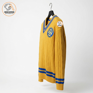 Sigma Gamma Rho | Embroidered 100% Cotton Breathable V-neck Winter <b>Cardigan</b> <b>Varsity</b> Sweater College Knitted Women's Covered - Product Image 3