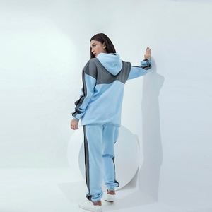 Survêtement de sport unisexe solide d'hiver 100% coton Design personnalisé Vêtements de sport coupe-vent Vente en gros Jogger Survêtements - Product Image 5