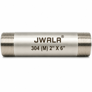 Raccord de tuyauterie polyvalent en acier inoxydable 304 de 2 pouces, longueur 6 pouces, filetage mâle, connecteur de plomberie, accessoire de quincaillerie - Product Image 3