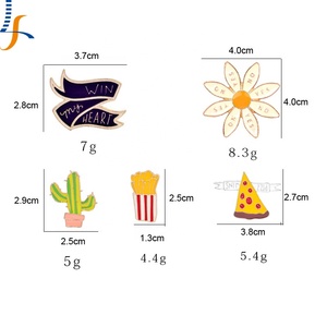 Insignia de Metal con forma de planta de dibujos animados, Pin de solapa de flor de esmalte suave, personalizado, de alta calidad, regalo para amigos - Product Image 6