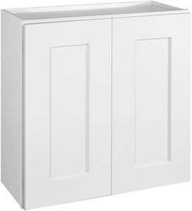 Armadietto da <span class=keywords><strong>Cucina</strong></span> a Parete Cotowins RTA Bianco Stile Shaker 24x12x24 Pollici in Compensato con Chiusura Ammortizzata, Disponibile in Magazzino USA, Pronto per l'Assemblaggio, OEM - Product Image 1