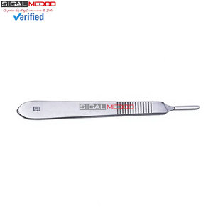 Lames chirurgicales stériles avec manche de scalpel BP GRATUIT, en acier inoxydable de précision, jetables, pour la coupe médicale et dentaire - Product Image 4