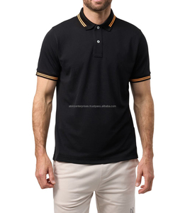 T-shirts polo à manches courtes 100% coton de haute qualité pour hommes, uniformes de golf brodés en 3D et au design solide, jersey de soie Fabri - Product Image 3
