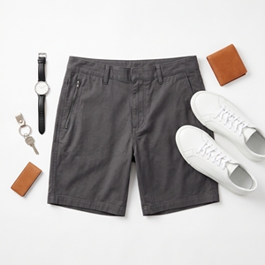 <b>Men's</b> Summer 100% Cotton Breathable Elastic Waist Board <b>Shorts</b> <b>Zip</b> <b>Pocket</b> Secure <b>Pocket</b> Casual OEM ODM Wholesale Factory Custom - Product Image 4