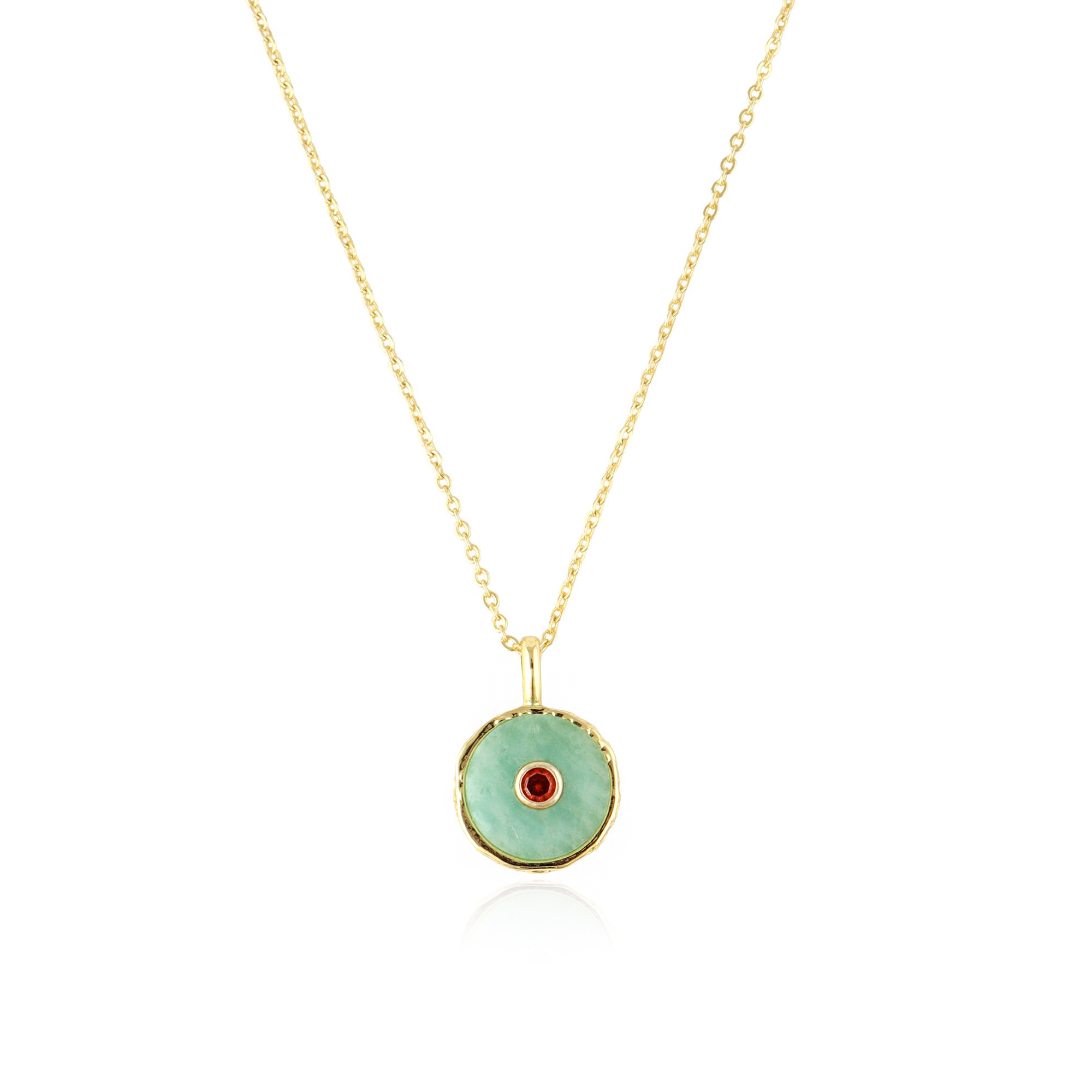 Amazonite & Orange CZ