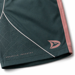 Shorts de Pickleball Cortos de la Marca Boutique, Color Verde Jade Oscuro, Ropa Deportiva de Lujo con Paneles Curvos de Diseño Exclusivo - Product Image 6