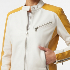 Genuine Leather Motorcycle <b>Jacket</b> Women Custom Premium Outdoor Wear Leather <b>Biker</b> <b>Jackets</b> Ladies Genuine Leather Moto <b>Jacket</b> - Product Image 3
