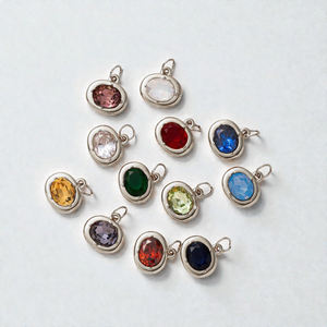 Composant de pendentif breloque en argent sterling 925, ovale, saphir et quartz, serti clos, fait main, pour la fabrication de bijoux en pierres précieuses, vente en gros - Product Image 3