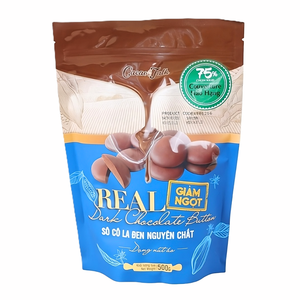 Chocolate Puro de Alta Calidad para Envío Global, Chocolate Negro Auténtico HALAL OEM/ODM, Botones de Chocolate Negro 75% Cacao 1KG, Galletas - Product Image 1