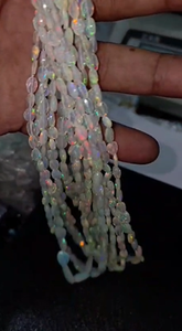 Perles ovales facettées en opale naturelle de haute qualité, perles de pierres précieuses en vrac pour la fabrication de bijoux, colliers, bracelets, fournitures d'artisanat - Product Image 3
