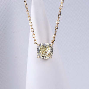 Colgante y Cadena con Diamante Cultivado en Laboratorio IGI D-E-F VVS-VS en Oro, Oro Rosa, Oro Blanco y Plata de Ley - Product Image 4