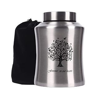 Antique Styled Aluminum <b>Keepsake</b> Funeral Cremation Urn <b>Memorial</b> Ash Container Featuring Artistic Finish And Fine Surface - Product Image 5