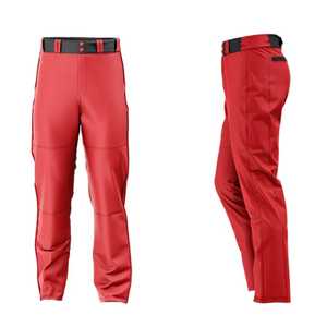 Uniforme de baseball personnalisé pour hommes, rouge et noir, imprimé par transfert thermique, maillot et pantalon, équipe 89, respirant, séchage rapide, toutes saisons, adulte - Product Image 6