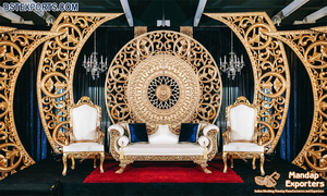 Marco FRP de boda indio, decoración de entrada, marco de estilo de templo a la moda, decoración de escenario de boda, lo último - Product Image 6