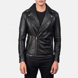 Veste en cuir courte coupe ajustée pour hommes Vêtements d'extérieur décontractés à fermeture éclair pour l'hiver Col montant Streetwear à la mode pour hommes - Product Image 4
