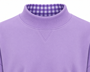 Pull décontracté unisexe personnalisé à col montant superposé 100 % coton anti-boulochage de qualité supérieure – Fabricant OEM ODM - Product Image 2