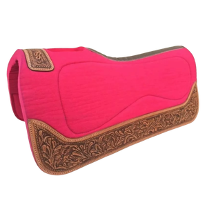 Tapis de selle en feutre de laine occidental haut de gamme, contour personnalisé, pour l'équitation, l'entraînement, le trail et la randonnée équestre - Product Image 2
