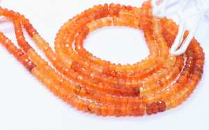 Cuentas facetadas de cornalina natural con efecto de sombra, 4-4.5 mm, cuentas de piedra preciosa de cornalina de 13 pulgadas para fabricación de joyas, venta al por mayor a granel - Product Image 5