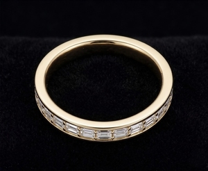 18K Solid Yellow Gold 1.3ct White Lab Grown Diamond Solitaire Engagement <b>Ring</b> Women Bridal <b>Fine</b> Jewelry - Product Image 4