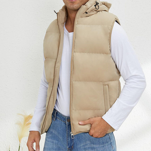 Gilet matelassé sans manches pour homme, veste légère et chaude pour l'hiver, fournisseur de vêtements personnalisés - Product Image 2