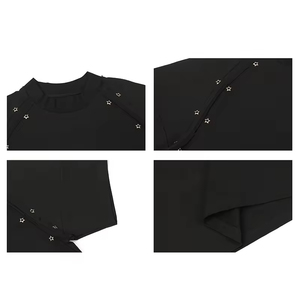 Camisetas Personalizadas con Logotipo Metálico, Diseño de Moda, 100% Algodón, Talla Grande, Camisetas Holgadas para Hombre, Camisetas Lisas para Imprimir - Product Image 6